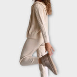 Kootud komplekt kapuutsi ja kardiganiga