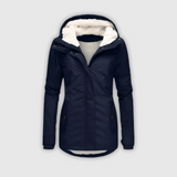 Virve - Veekindel pikk mantel kapuutsiga ja voodriga