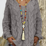 Pehme Kootud Kapuutsiga Kampsun – Mugav ja Nauditav Igapäevastiil