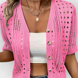 Lühikeste varrukatega suvine kardigan