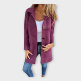 Meire - Elegantse sulgemisega villane mantel