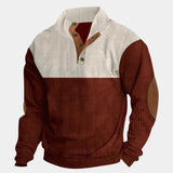 DUMONT LYON | KÕRGE KAELUSEGA KORDUROOST PULLOVER MEESTELE