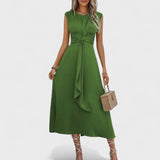 Emilia - Elegantne varrukateta maksikleit ümmarguse kaelusega