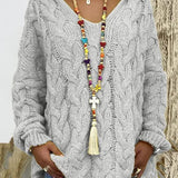 Pehme Kootud Kapuutsiga Kampsun – Mugav ja Nauditav Igapäevastiil