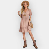 Midi kleit V-kaelusega