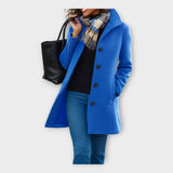 Noora - Elegantne villane mantel nööpidega