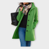 Noora - Elegantne villane mantel nööpidega