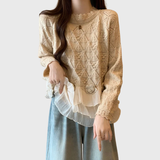 Elina – Elegantne pitsdetailidega kampsun