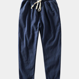 Meeste Looduslikest Kiududest Valmistatud Lõdva Lõikega Püksid