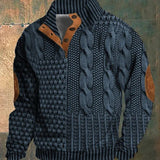 Oskar Signature-Struktuurne Kootud Džemper Maskuliinse Iseloomuga